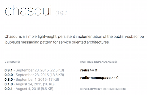 chasqui on rubygems